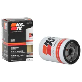 K&N Ölfilter - Patrone 76x121mm kompatibel mit Chevrolet, Ford, GMC, Buick, Lincoln, (HP-2011), Anschraubfilter 121mm