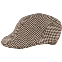Orlob Kostüm Schiebermütze 20er Jahre beige-kariert 59cm beige