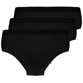 Pompadour Hüftslip 3 St. Schwarz 44