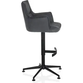 hjh living Barhocker SOLAO LIFE HIGH Stoff, Anthrazit