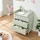 [en.casa] Wickelkommode Sarievn mit Wickelauflage 100x80x53 cm Mintgrün