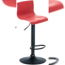 CLP Barhocker Hover Kunststoff rot/Metall matt schwarz