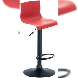 CLP Barhocker Hover Kunststoff rot/Metall matt schwarz