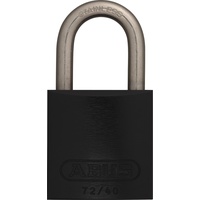ABUS Vorhängeschloss 72/40-72IB/40 TITALIUM Farbe: 72IB/40 schwarz verschiedenschließend)