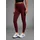 fayn sports Funktionshose "Push-up Lauf-Tights", Damen, Gr. 44, N-Gr, bordeaux, Interlock, Obermaterial: 77% Polyester, 23% Elasthan, unifarben, schmal 7/8-Länge, Hosen Funktionshose, mit Taschen