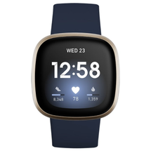 Fitbit Versa 3 nachtblau/aluminium softgold