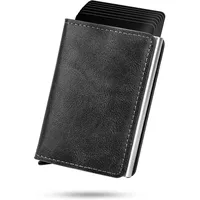 MYGLOAR Herren Geldbörse, Portemonnaie, Mini-Geldbörse für Damen und Herren, schmale Geldbörse mit Münzfach und RFID-Schutz, Geldbörse aus Leder, 8 Kreditkartenfächer, Kartenhalter für Herre