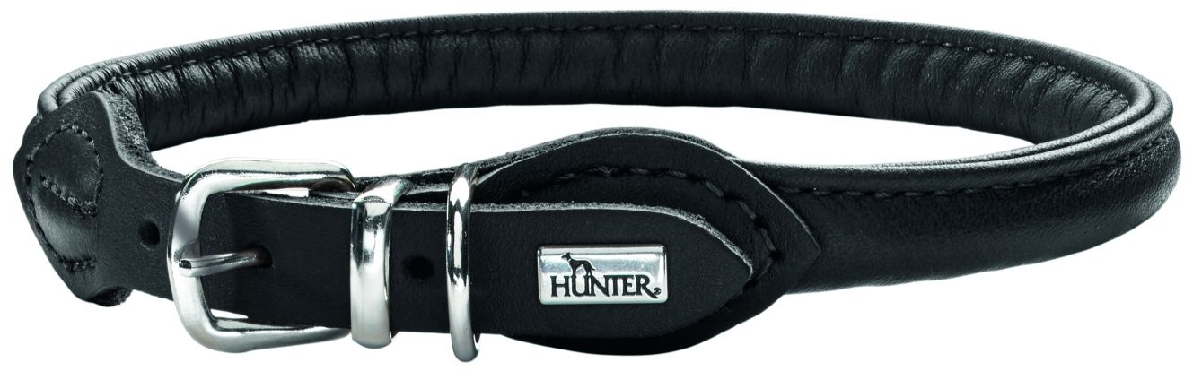 HUNTER Halsband Round & Soft XS-S (35), schwarz