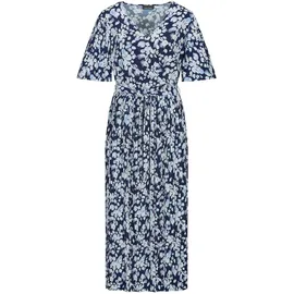 GOLDNER Sommerkleid Blau/Weiß Floral 54