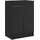vidaXL Badezimmerschrank 56 x 81 cm Schwarz