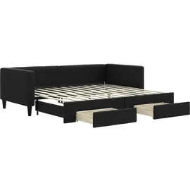 vidaXL Tagesbett 90 x 200 cm Schwarz