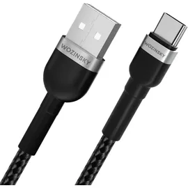 wozinsky USB-A auf USB-C 2 m Schwarz