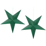 Beliani Weihnachtsstern 60 cm smaragdgrün