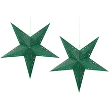 Beliani Weihnachtsstern 60 cm smaragdgrün