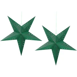 Beliani Weihnachtsstern 60 cm smaragdgrün