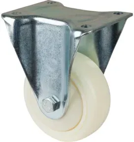 BS Rollen Bockrolle D.125mm Trgf.450kg Ku.Platte L135xB110mm Farbe Rl.weiß