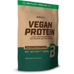 BioTechUSA Vegan Protein veganes Protein Geschmack Chocolate Cinnamon 500 g