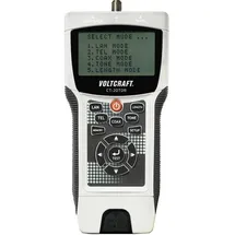 VOLTCRAFT Kabeltester CT-20TDR VOLTCRAFT CT-20TDR Geeignet für geschirmte/ungeschirmte Kabel, CAT3, CAT4, CAT5, CAT5E, CAT6, Coax