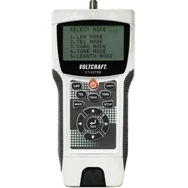 VOLTCRAFT Kabeltester CT-20TDR VOLTCRAFT CT-20TDR Geeignet für geschirmte/ungeschirmte Kabel, CAT3, CAT4, CAT5, CAT5E, CAT6, Coax