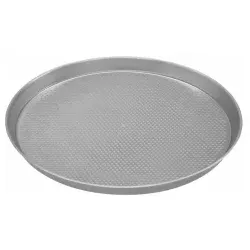 SCHNEIDER Pizzablech gelocht, Aluminium, rund, Gelochtes Backblech für eine bessere Luftzirkulation beim Backen, 1 Blech, Ø 42 cm