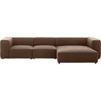 W.Schillig Ecksofa »around-the-block«, mit eleganter Biese, mit Federkern, Breite 341 cm