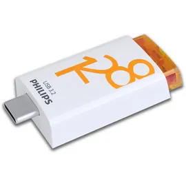 Philips USB 3.2 128GB Click Series Gen 1 USB-C 128 GB, USB 3.2), USB Stick