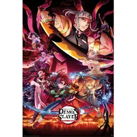 Close Up ABYstyle Demon Slayer Poster Entertainment District, Merhfarbig