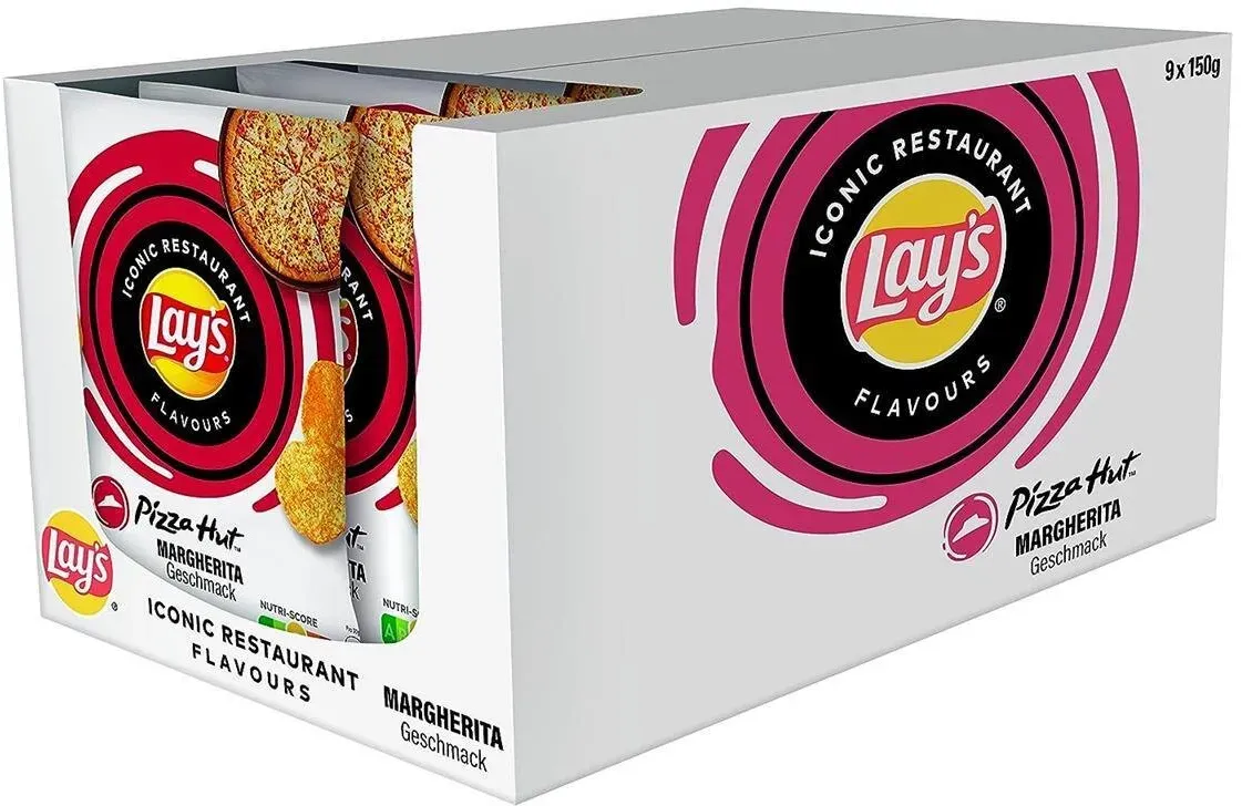 Preisvergleich Produktbild Lay's Iconic Pizza Hut Margheritha 9x150g