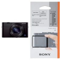 Sony RX100 III | Premium-Kompaktkamera (1,0-Typ-Sensor, 24-70 mm F1.8-2.8 Zeiss-Objektiv und neigbares Display für Vlogging) & PCK-LM15 Robuste LCD-Schutzabdeckung für DSC-RX1/DSC-RX100