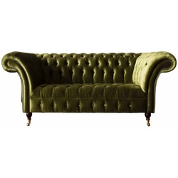 JVmoebel Chesterfield-Sofa, Chesterfield Sofa Zweisitzer Wohnzimmer Klassisch Design Sofas grün
