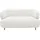 Home Affaire 2-Sitzer HOME AFFAIRE "Tistam Runde Form", weiß, B:160cm H:73cm T:86cm, 95% Polyester, 5% Nylon, Sofas, perfektes Einzelstück, organische Form, Füße aus massivem Holze