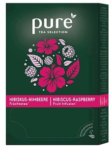 pure Hibiskus-Himbeere Früchtetee Tee 25 Portionen