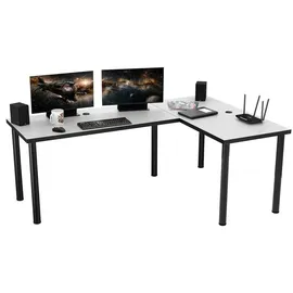 Möbelsystem Eckschreibtisch Gamingtisch Weiß