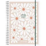 Baier & Schneider Schülerkalender Daisy A5 Weiß 2026/2027