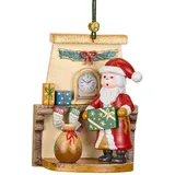 Hubrig Volkskunst GmbH Christbaumschmuck Weihnachtsmann Bescherung - 8 cm