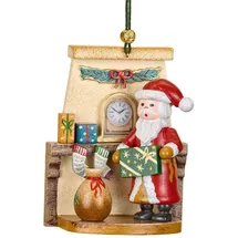 Hubrig Volkskunst GmbH Christbaumschmuck Weihnachtsmann Bescherung - 8 cm