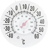 MONOJLY Thermometer für Innen- und Außenbereich, Fensterthermometer, Keine Batterie erforderlich, transparentes Zifferblatt, Wetterthermometer, genaue Messwerte für Zuhause