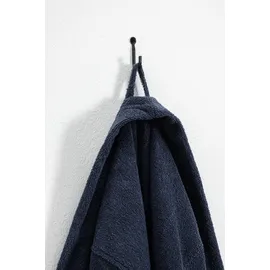 Bruno Banani Herrenbademantel BRUNO BANANI "Roy, ideal für Sauna & Spa, Standardlänge & Überlänge" Gr. XXL, marine, L:145cm, Walkfrottee, Hausmäntel, Bademantel, farblich abgesetzten Streifen, Bademantel, S-3XL, auch in extra lang