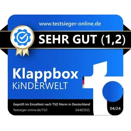 Kinderwelt Klappbox 4 x Stabile Profi-Klappboxen  orange