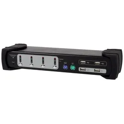 Equip Dual Monitor 4-Port Kombo KVM Switch - KVM-/Audio-/USB-Switch