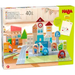 HABA Unisex Puzzle Spielewelt Stadtleben 1er Pack