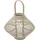 ECD Germany Laterne H 44 cm Holzfarbe Beige
