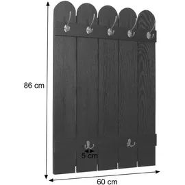 MCW Garderobenpaneel MCW-N95 86 x 60 cm Schwarz