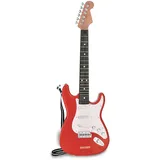 BONTEMPI 241300-Elektrische Gitarre mit Schultergurt, Red