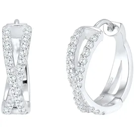 ELLI PREMIUM Creolen Twisted Silber 925 Sterling Silber 2013796 onesize
