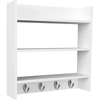 VCM Hängeregal 60 x 60 x 15 cm Weiß