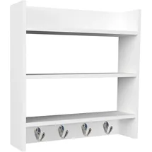 VCM Hängeregal 60 x 60 x 15 cm Weiß