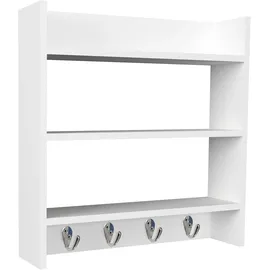 VCM Hängeregal 60 x 60 x 15 cm Weiß