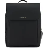 Kapten & Son Rucksack Tromso All Black 9 L | Rucksack Damen & Herren Schwarz | ideal als Tagesrucksack, Daypack, Rucksackhandtasche