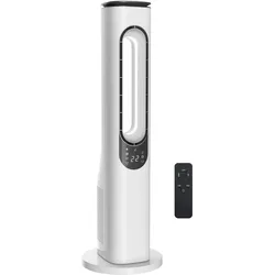 HOMCOM Turmventilator Rotorloser Turmventilator | Schlafmodus, Timer, LED-Display